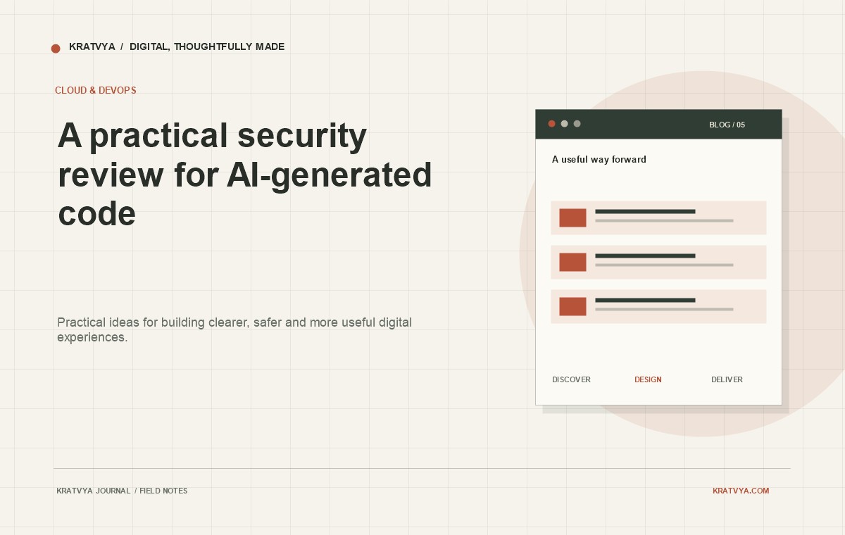 A practical security review for AI-generated code