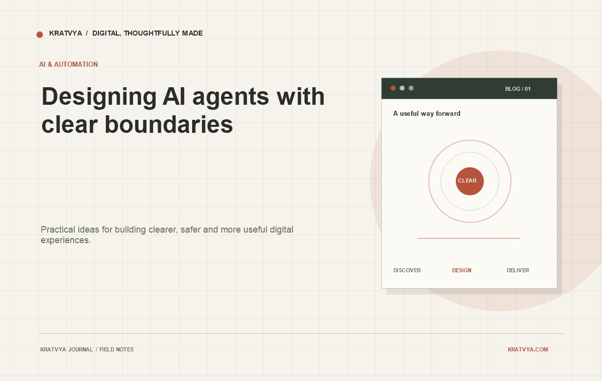 Designing AI agents with clear boundaries