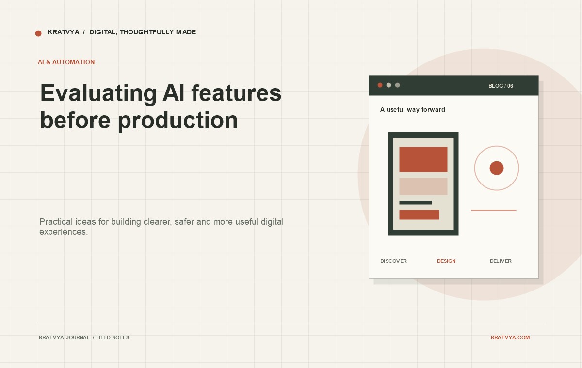 Evaluating AI features before production