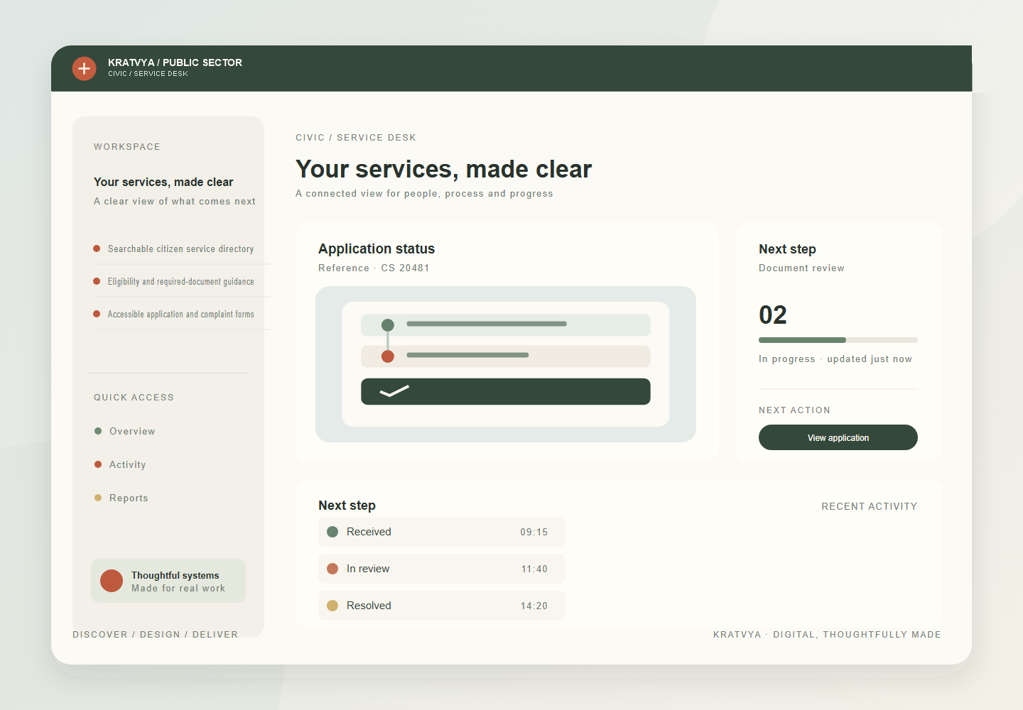 Citizen Services Portal with Complaint & Application Tracking